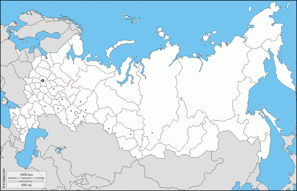 Russia Blank Map Map Atlas Map Flag