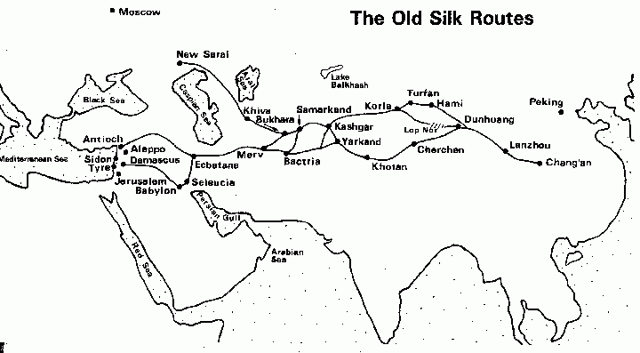 SILK ROAD JOURNEY 2010 Map Of The Silk Route