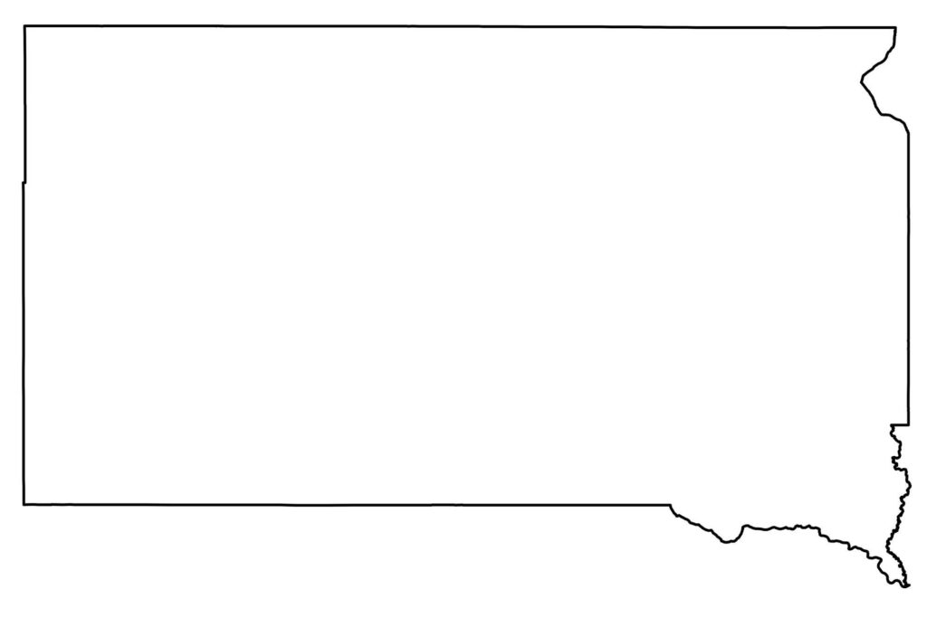 State Outlines Blank Maps Of The 50 United States GIS Geography