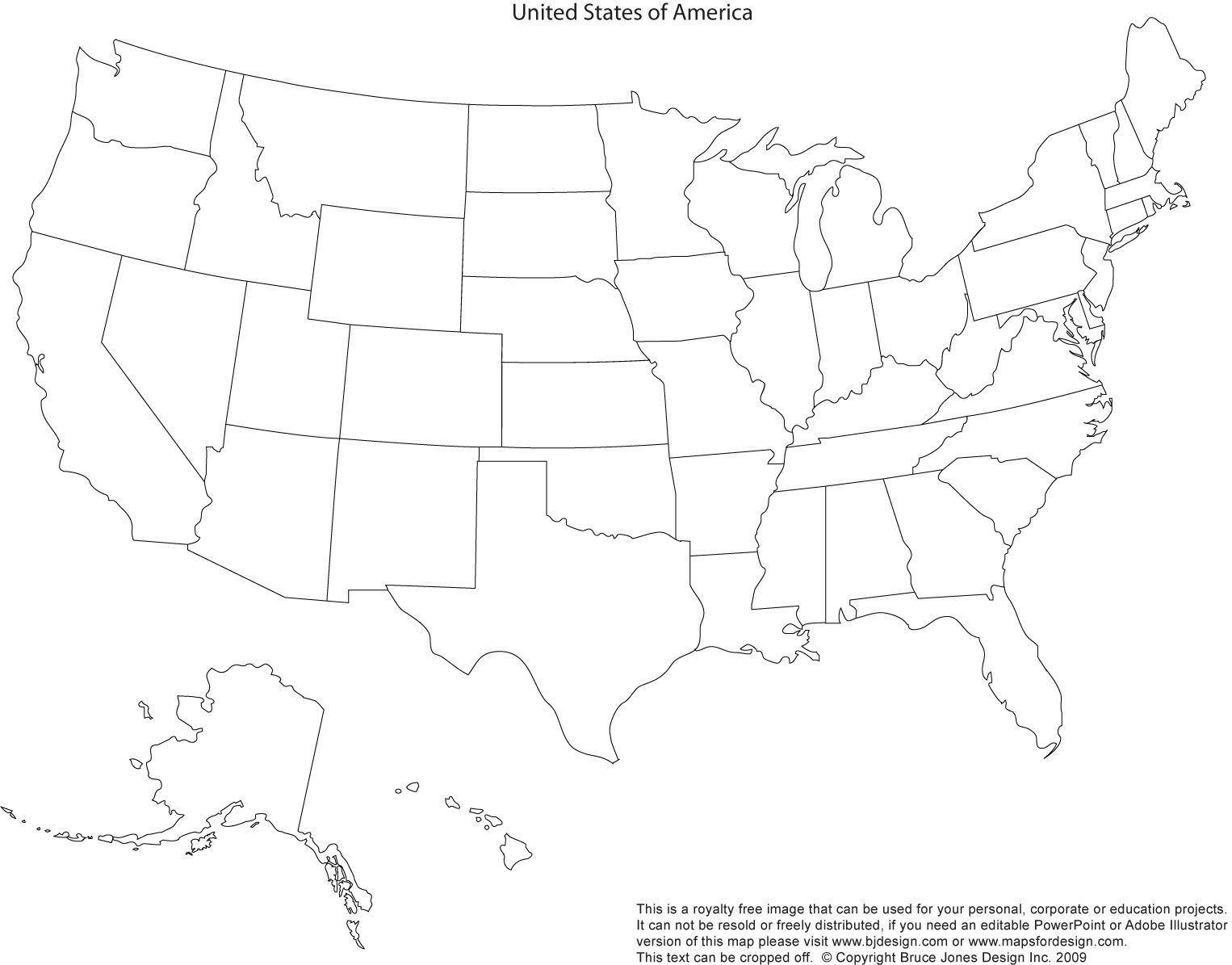 United States Map States And Capitals Printable Map Blank Printable Map