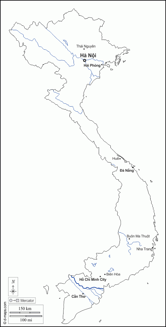 Vietnam Free Map Free Blank Map Free Outline Map Free Base Map