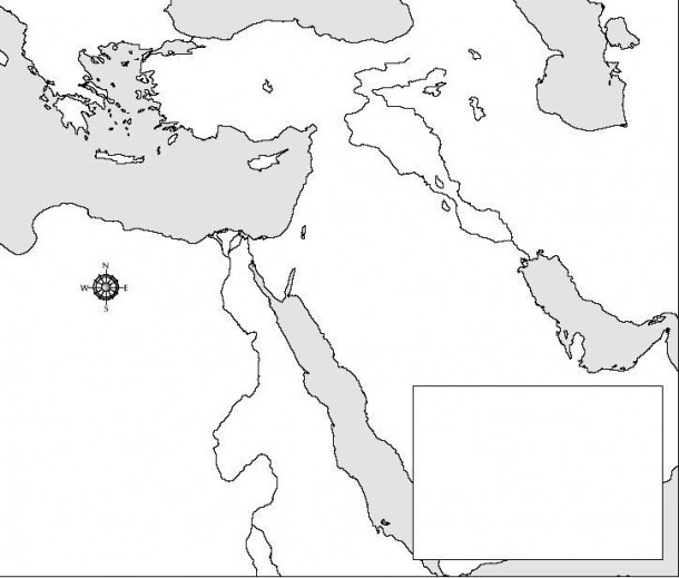 Worksheets Blank Map Of Egypt