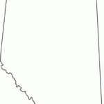 Alberta Canada Outline Map