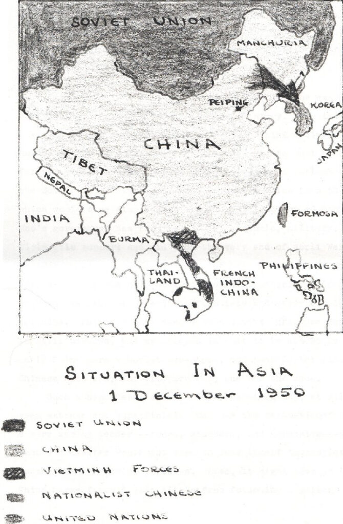 Blank Map Korean War