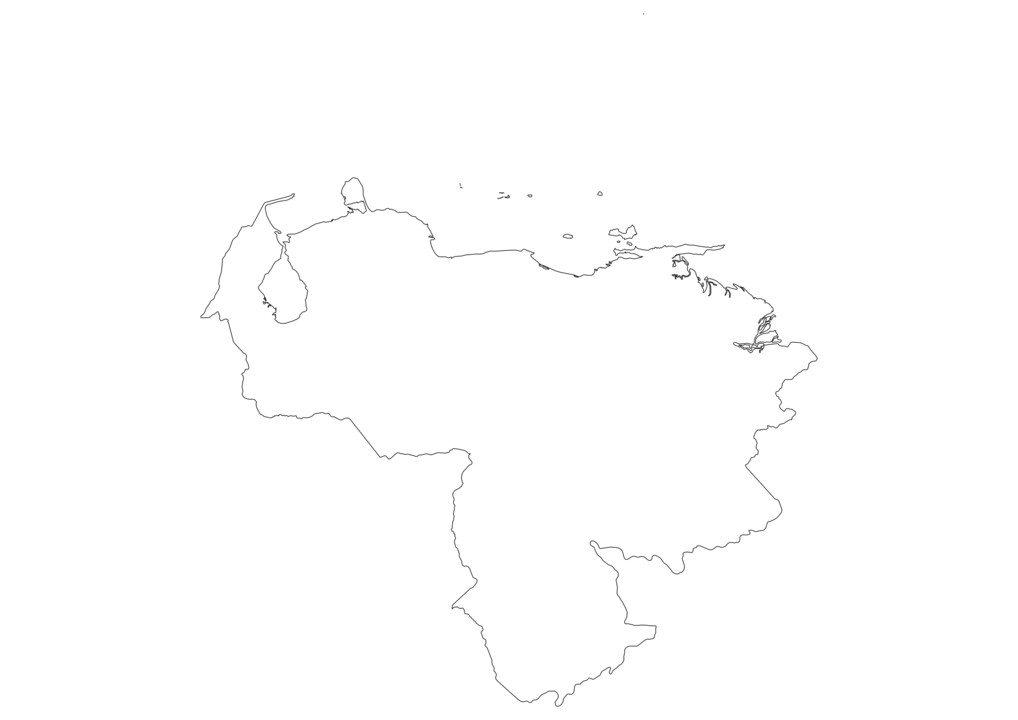 Blank Map Of Venezuela Venezuela Outline Map