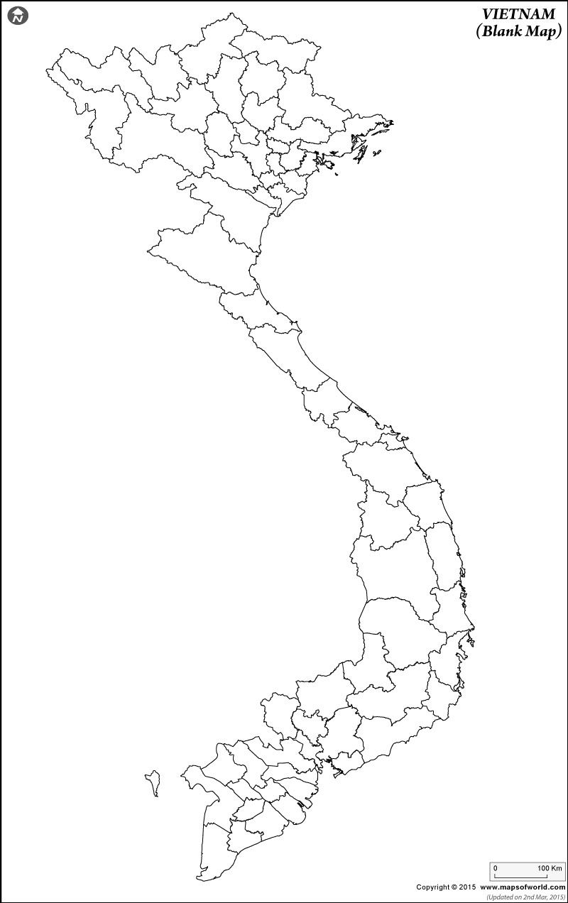 Blank Map Of Vietnam Vietnam Outline Map Vietnam Art Map Vietnam Map