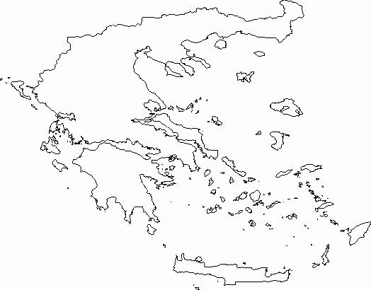 Blank Outline Map Of Greece