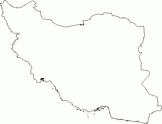 Blank Outline Map Of Iran