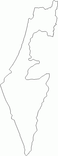 Blank Outline Map Of Israel