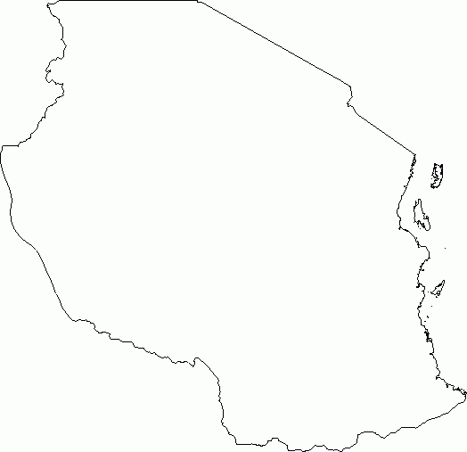 Blank Outline Map Of Tanzania