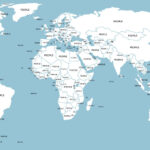 Blank Printable World Map With Countries Capitals