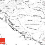 Blank Simple Map Of Croatia