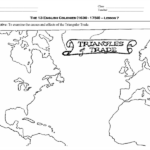 Blank Triangular Trade Map Tourist Map Of English