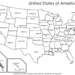Blank Us Map With Capitals Printable Printable Maps
