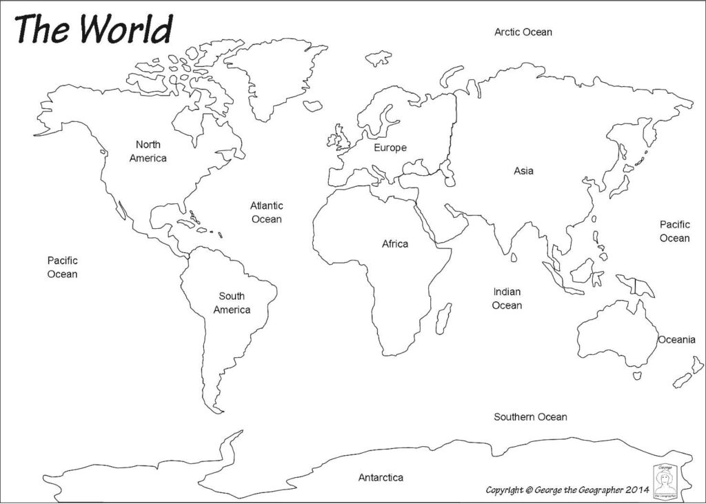 Blank World Map Best Photos Of Printable Maps Political With Continents 