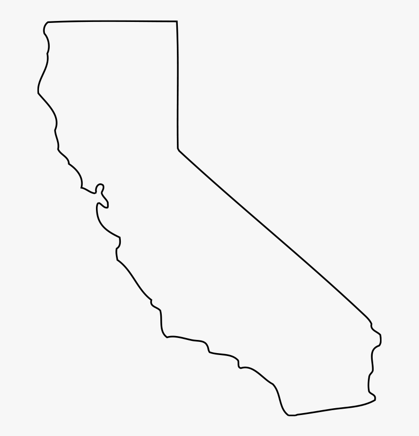 Clip Art California Outline Clipart California Map Outline HD Png 