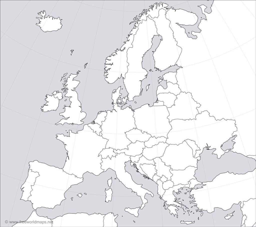 Fill In Blank Europe Map Quiz 2023 US Map Printable Blank