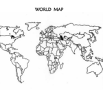 Free Printable Blank Outline Map Of World PNG PDF