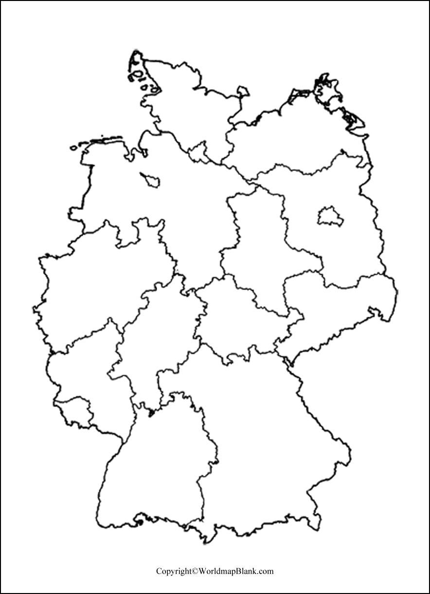 Germany Map Outline World Map Blank And Printable