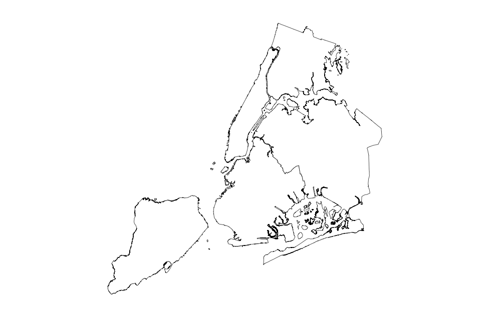 How To Map New York City Using Map Function In R Stack Overflow