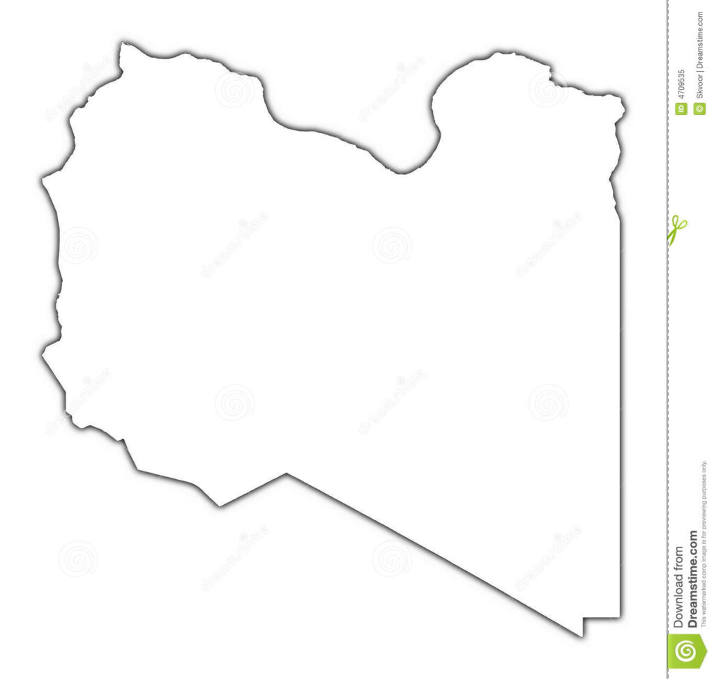 Libya Outline Map Stock Illustration Illustration Of Graphics 4709535