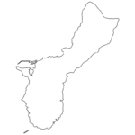 Map Of Guam Blank Map Speciality Shop In Japan