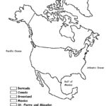 North America Coloring Map Of Countries Geography For Kids North