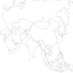 Outline Asia Map Royalty Free Vector Image VectorStock