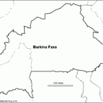 Outline Map Burkina Faso EnchantedLearning