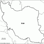 Outline Map Iran EnchantedLearning
