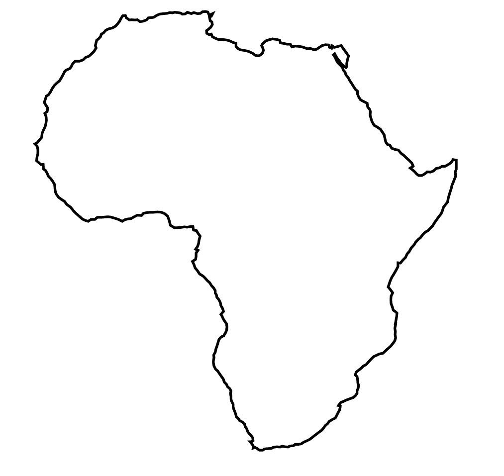Outline Map Of Africa Hd With Africa Map Template Best Photos Template