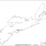 Printable Blank Map Of Nova Scotia Outline Transparent Map