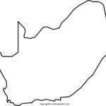 Printable Blank Map Of South Africa Outline Transparent PNG Map