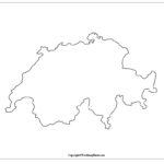 Printable Blank Map Of Switzerland Outline Transparent PNG Map