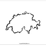 Printable Blank Map Of Switzerland Outline Transparent PNG Map
