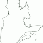 Quebec Canada Outline Map