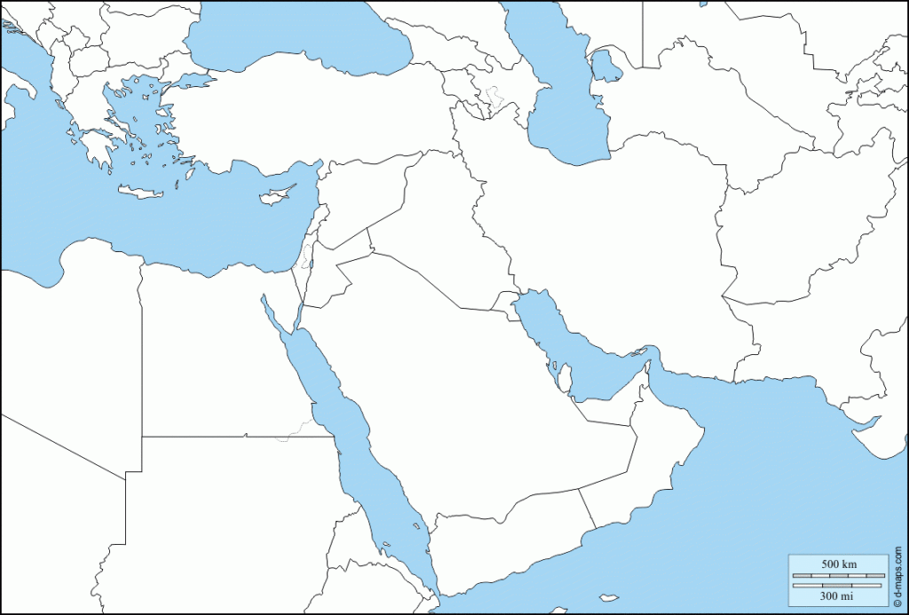 South West Asia Free Map Free Blank Map Free Outline Map Free Base 