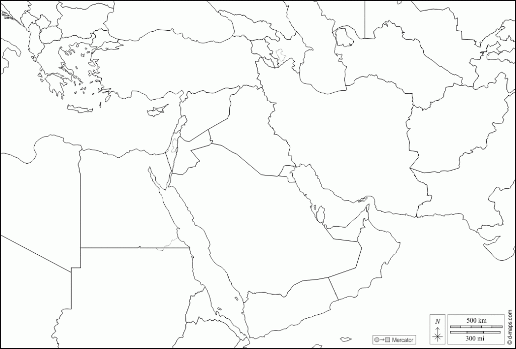 South West Asia Free Map Free Blank Map Free Outline Map Free Base 