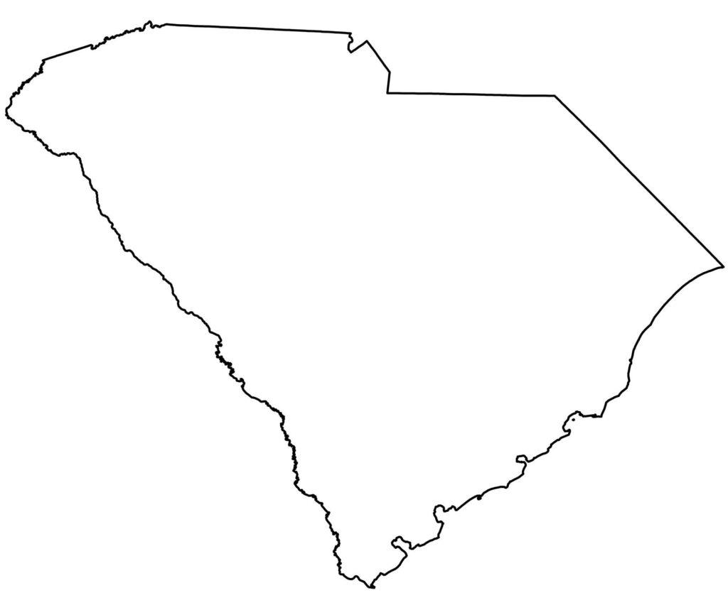State Outlines Blank Maps Of The 50 United States GIS Geography