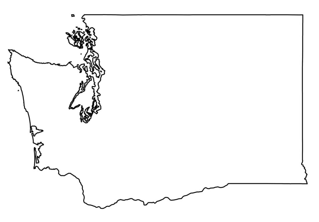 State Outlines Blank Maps Of The 50 United States GIS Geography