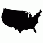 USA Outline Stencil SP Stencils