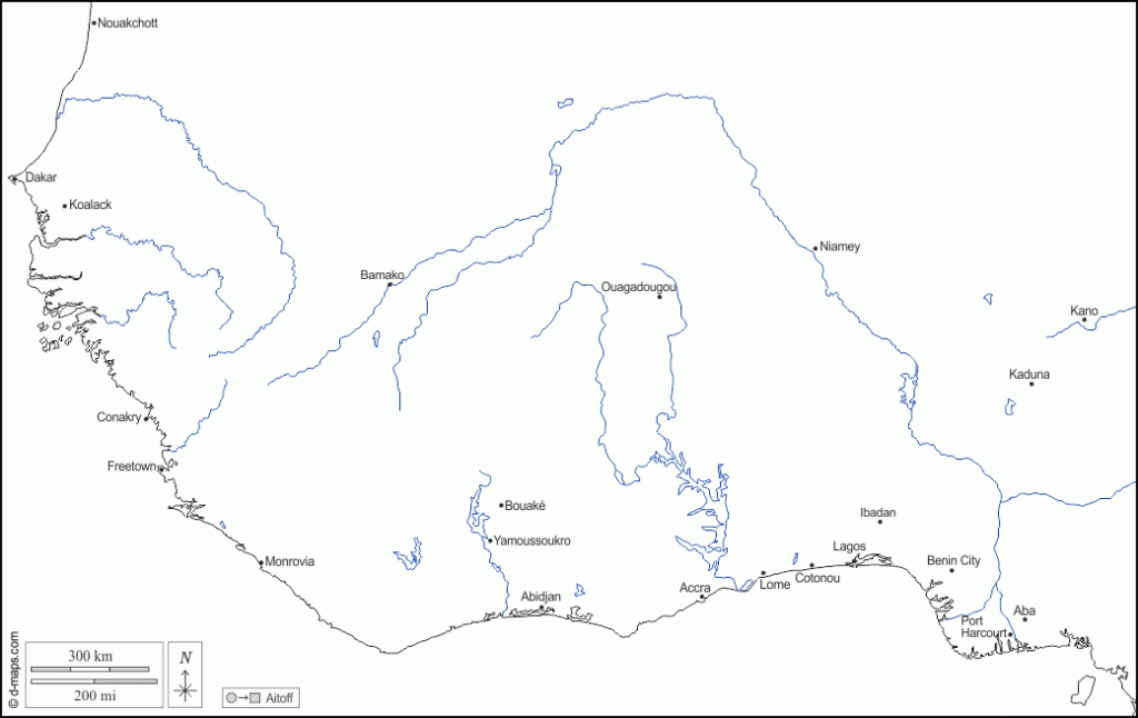 Western Africa Free Map Free Blank Map Free Outline Map Free Base 